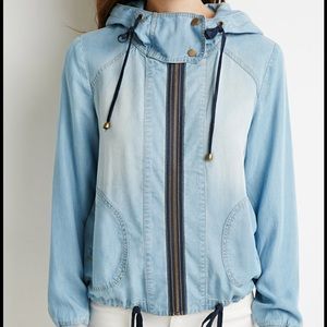 F21 Life in Progress chambray jacket